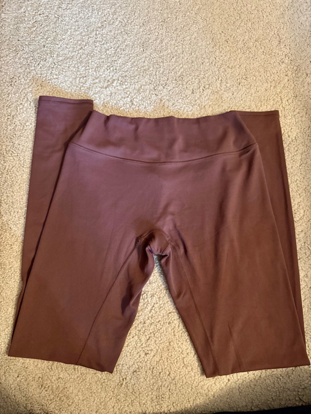 Oner Active SoftMotion™ High Waisted Leggings with White Logo - Espresso Brown
